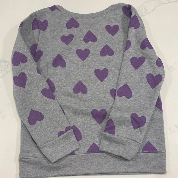 NWT Girls heart sweatshirt - Picture 2 of 4